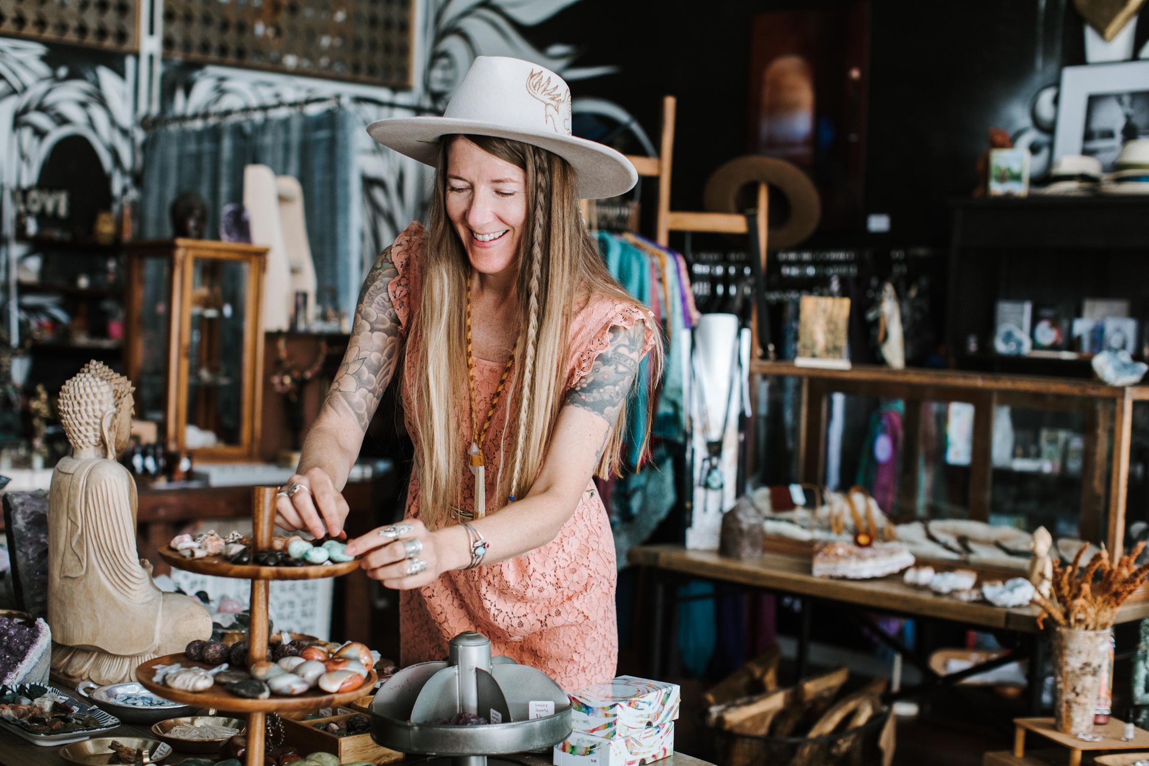 Personal branding photography image of a small shop owner by amy thompson photography