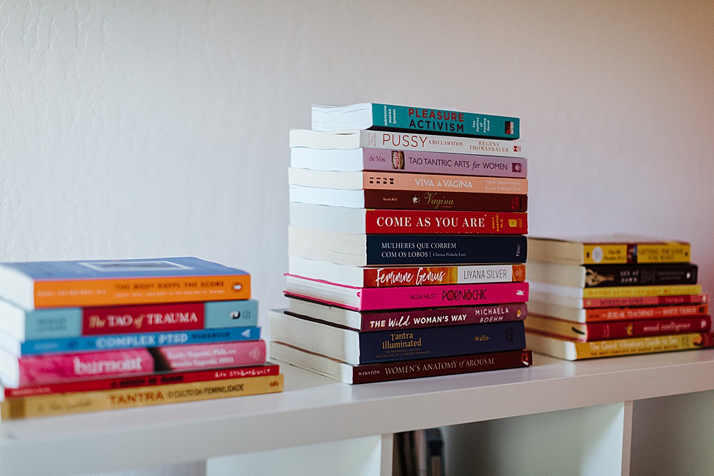 stacks of books for facebook cover image