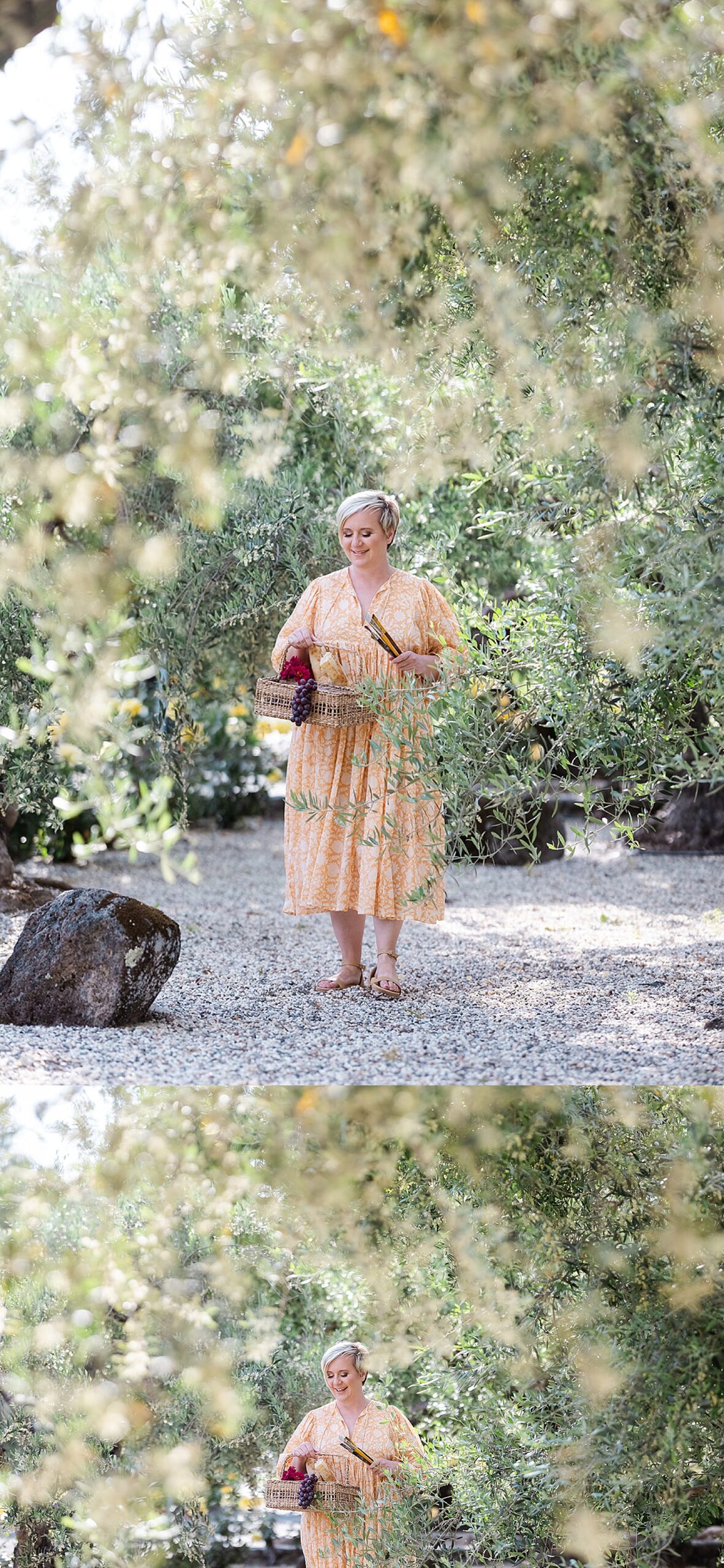 lady in long dress in Napa by San Fransisco brand photographer