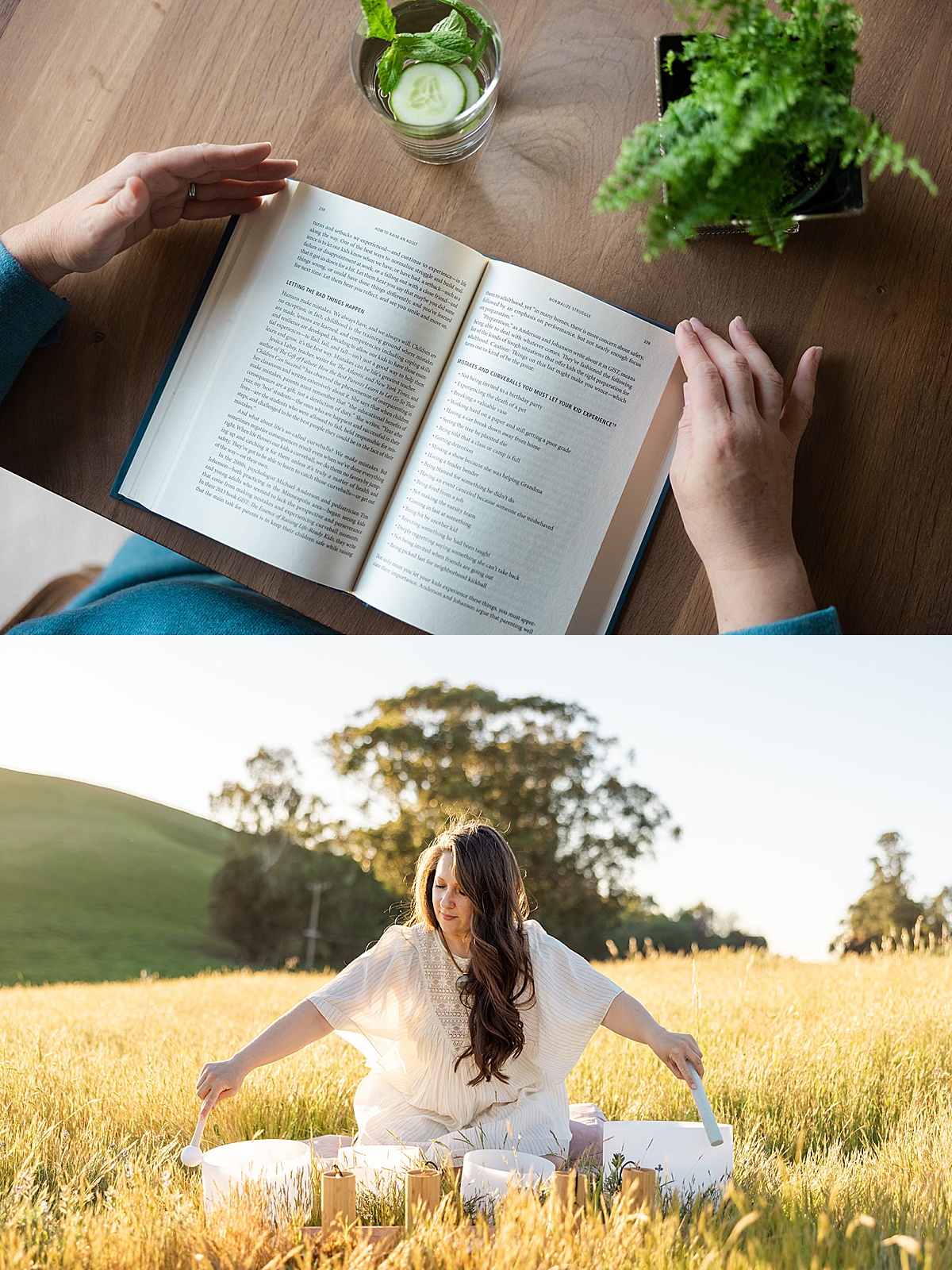 women holding book as a props for her photoshoot