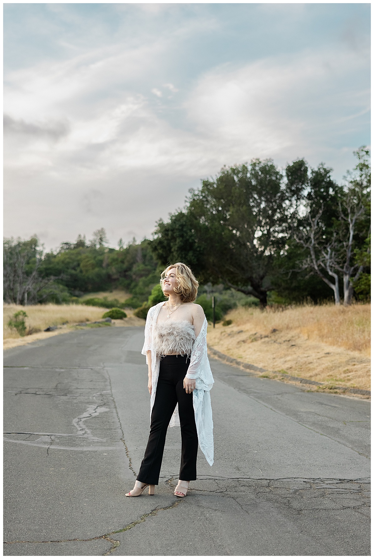 Woman walks in the street for San Francisco Brand Photographer