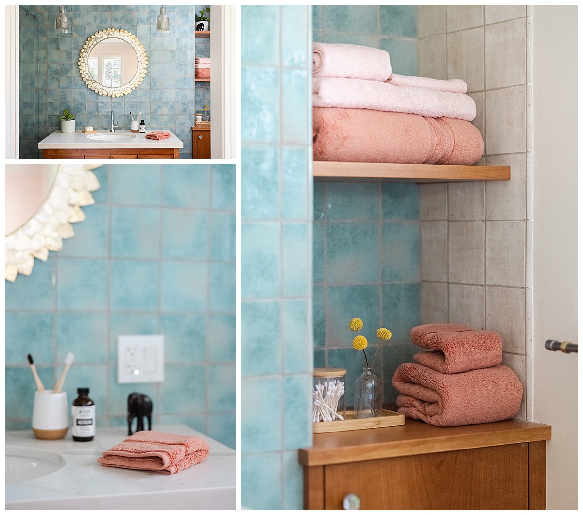 Gorgeous bathroom styling by San Francisco Brand Photographer